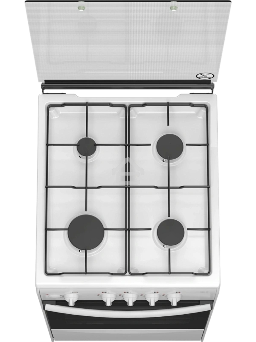 Плита газовая Darina 1B GM 341 107 W белый/черный, конфорок 4 шт, духовка 50 л, 50 см x 85 см x 56 см