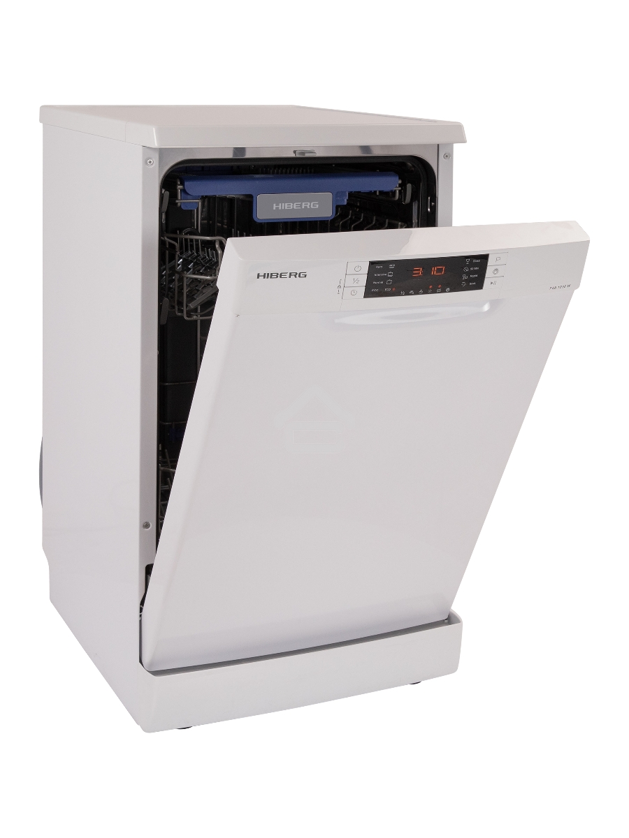 Посудомоечная машина HIBERG F48 1030 W, белый, 44.8 см, 10 компл., 49 дБ, класс A++