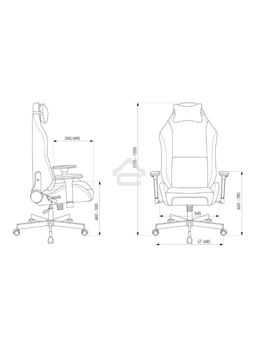 Кресло игровое Knight N1 Fabric розовый Velvet 36 с подголов. крестовина металл