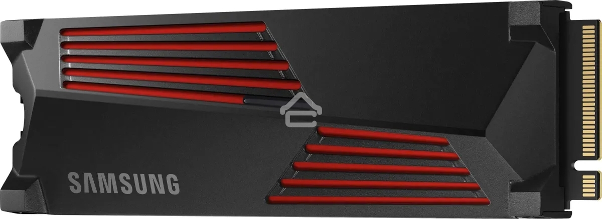 Накопитель SSD Samsung 990 Pro MZ-V9P4T0CW, 4Tb, PCIe 4.0 x4, M.2 2280, NVMe, R/W 7450/6900, с радиатором