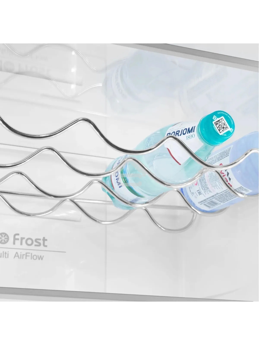 Холодильник Maunfeld MFF200NFBE черный, двухкамерный 271/106л морозилка снизу, Total NoFrost