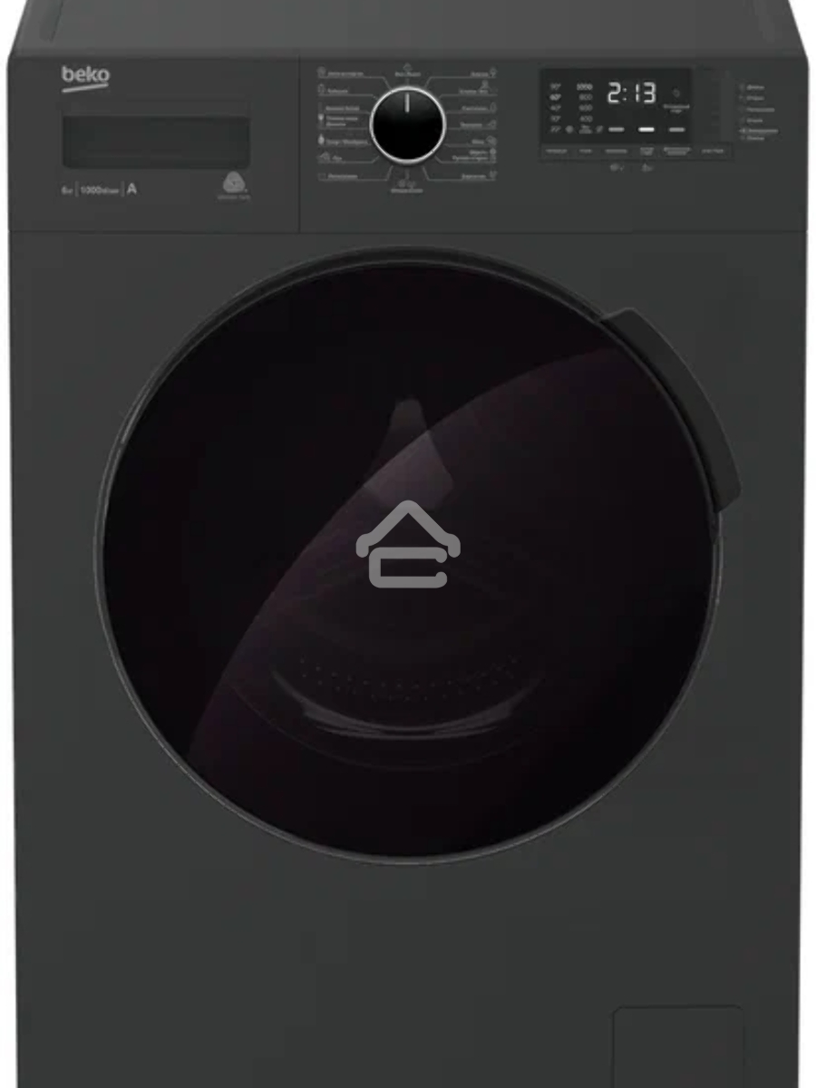 Стиральная машина Beko WSPE7612A антрацит, загрузка фронтальная 7 кг, 1200 об/мин., класс: А