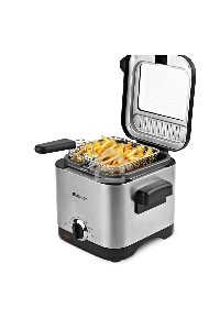 Фритюрница Blackton Bt DF1110, 900Вт, 1.5л стальной/черный