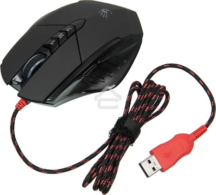 Мышь проводная A4Tech Bloody V7 черный, 3200 dpi, USB Type-A, кнопки - 8