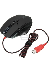 Мышь проводная A4Tech Bloody V7 черный, 3200 dpi, USB Type-A, кнопки - 8