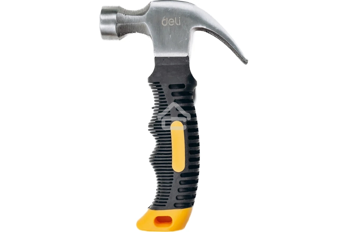 Молоток-гвоздодер укороченный Deli DL441008 250 гр, 160 мм, фиберглассовая рукоять