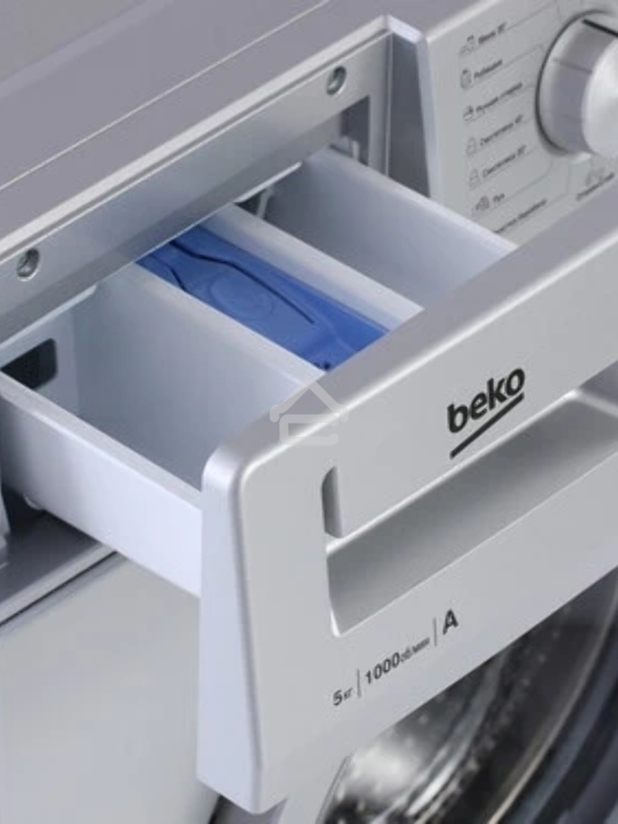 Стиральная машина Beko WRS 55P1 BSS 7320510018 серебристый, загрузка фронтальная 5 кг, 1000 об/мин., класс: А