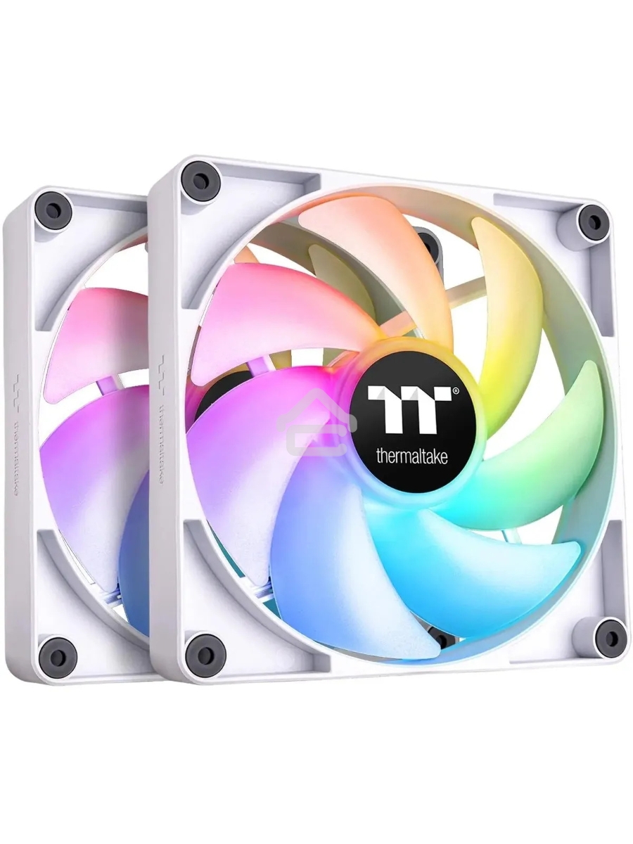 Вентилятор для корпуса Thermaltake CT140 ARGB 140х140x25 белый 4-pin 30.5дБ (упак.:2шт) (CL-F154-PL14SW-A) Ret