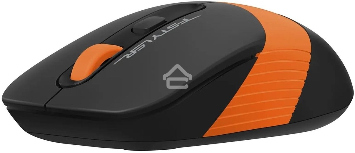 Мышь беспроводная A4Tech Fstyler FG10S черный/оранжевый, 2000 dpi, радиоканал, USB, кнопки - 4