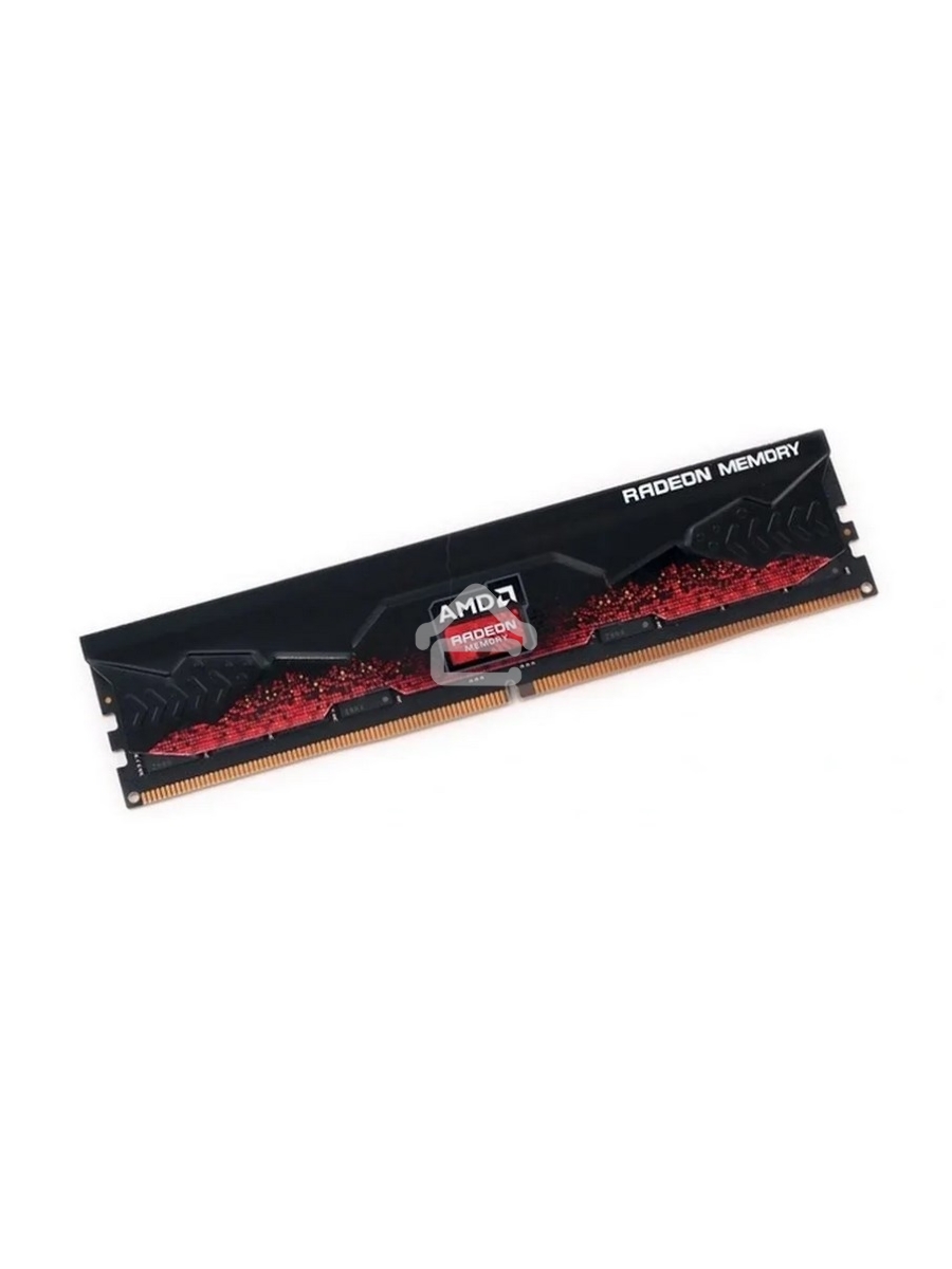 Оперативная память AMD Radeon R5, DDR5, 8GB (1x8GB), 5200MHz, CL40, DIMM, с радиатором, красный/черный
