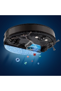 Робот-пылесос Coolfort CF-3200 черный, 2600 мAч Li-Ion, уборка сухая/влажная, пылесборник контейнер 0.3 л