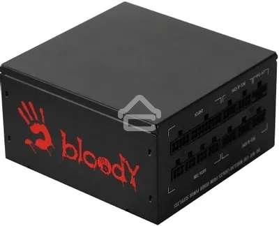 Блок питания Bloody BD-PS1000G, 1000Вт, 80 PLUS Gold, 140мм, модульный, черный