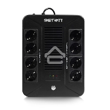 Источник бесперебойного питания SMARTWATT UPS SAFE PRO 600 Line-interactive 600VA/360W Brick (Euro x8, LED, 275x210x95(мм), 4,8 кг, гарантия 24мес.