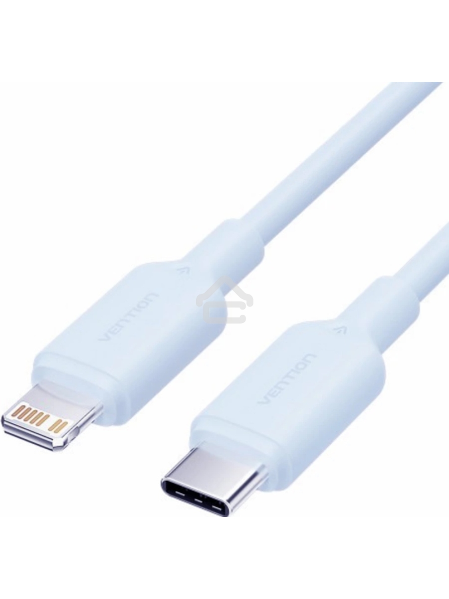 Кабель Vention USB 2.0 CM/Lightning 8M для iPad/iPhone 3A - 1м. Голубой