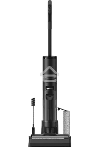 Пылесос вертикальный моющий Dreame Wet and Dry Vacuum H12S чёрный, питание от аккумулятора, 300 Вт, уборка влажная/сухая, пылесборник 0.7 л, работа от АКБ max 35 мин