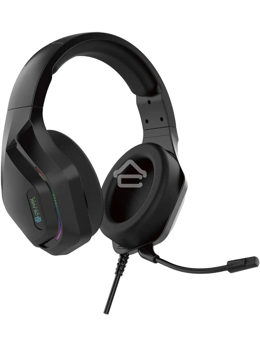 Наушники с микрофоном Oklick HS-L600G черный 2.2м мониторные USB оголовье (1939588)
