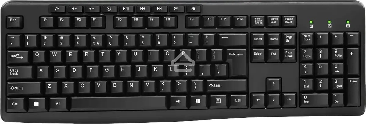 Клавиатура проводная Oklick 305M (1659987), USB, черный