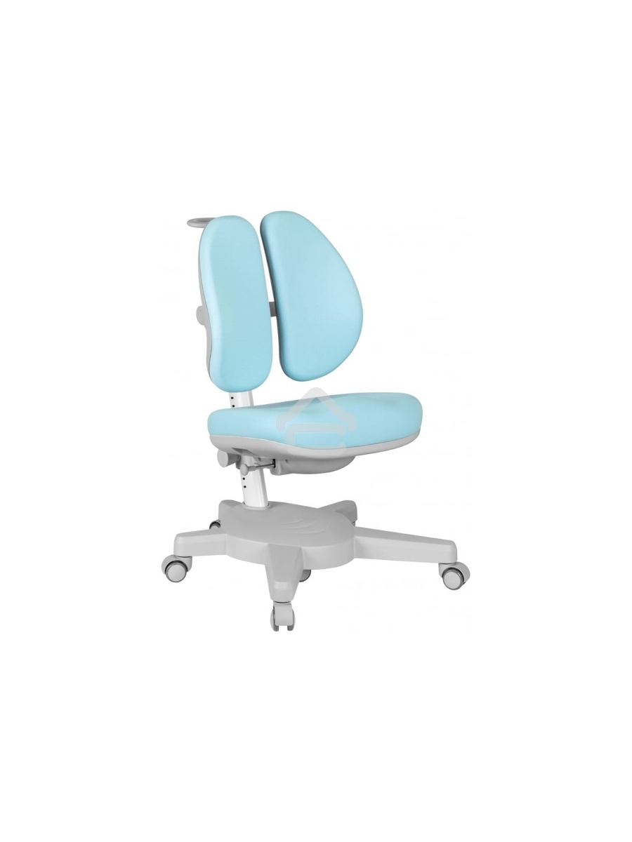 Кресло детское Cactus CS-CHR-3604BL голубой крестов. пластик серый