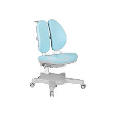 Кресло детское Cactus CS-CHR-3604BL голубой крестов. пластик серый