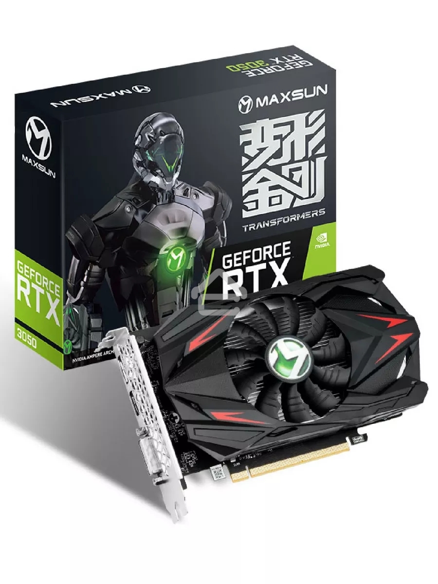 Видеокарта MAXSUN MS-RTX3050 Terminator 6G S0RTX3050, HDMI, DP, DVI , 6G, D6