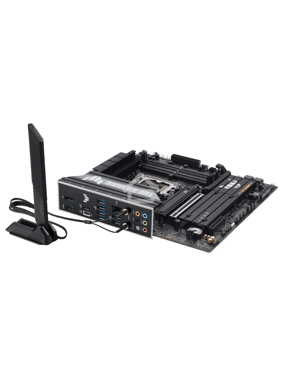 Материнская плата ASUS TUF GAMING B860M-PLUS WIFI, LGA 1851, Intel B860, 4xDDR5, 4xSATA, 3xM.2, 1xPCIe 5.0 x16, 1xPCIe x4, 1xUSB-C, 4xUSB-A 3.2 Gen 1, 2xUSB-A 3.2 Gen 2, 1xHDMI, 1xDP, 1x2.5Gb LAN, 7.1, mATX