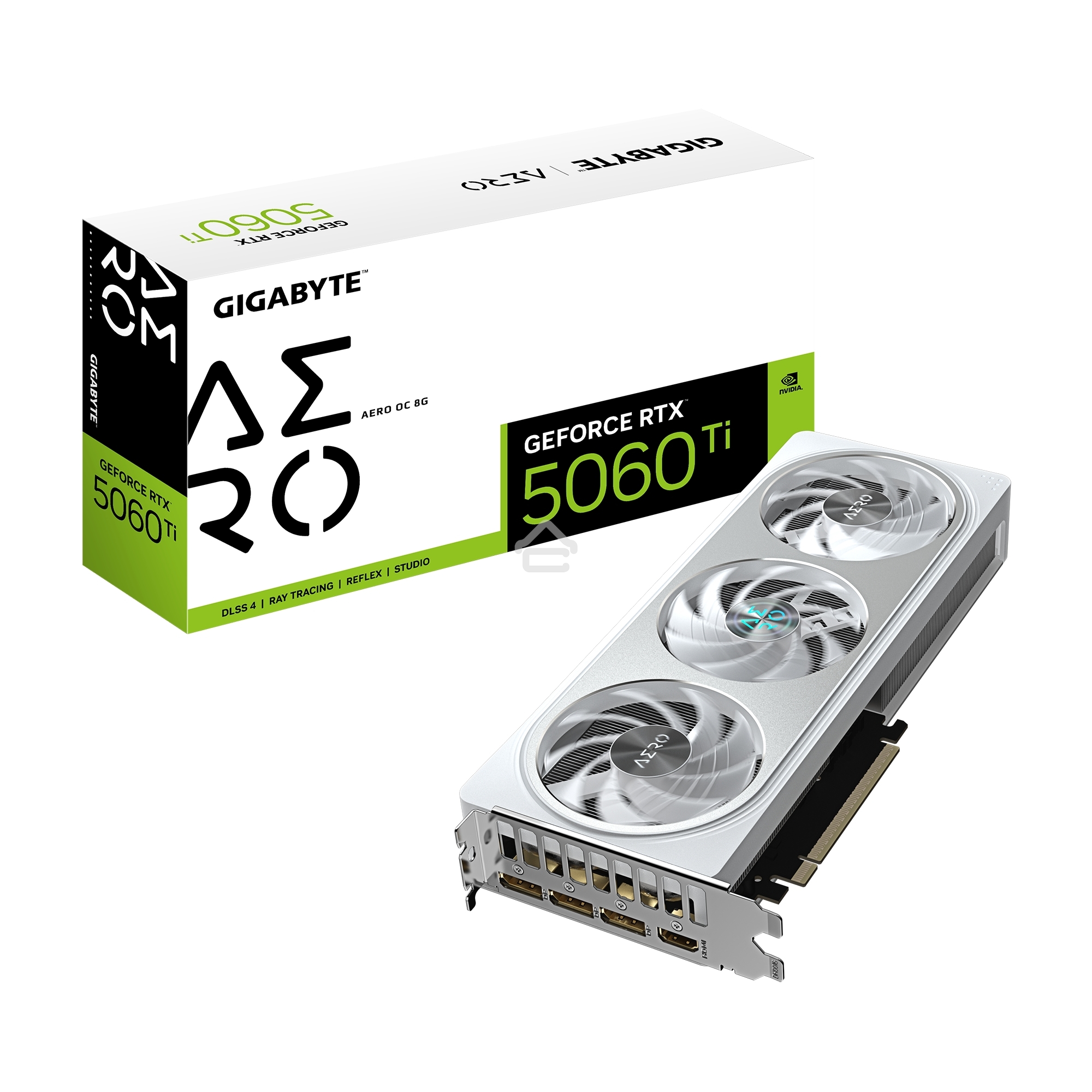 Видеокарта Gigabyte PCI-E 5.0 GV-N506TAERO OC-8GD 1.0 NVIDIA GeForce RTX 5060TI 8Gb 128bit GDDR7 2647/28000 Без Видеовыходов HDMIx1 DPx3 HDCP Ret