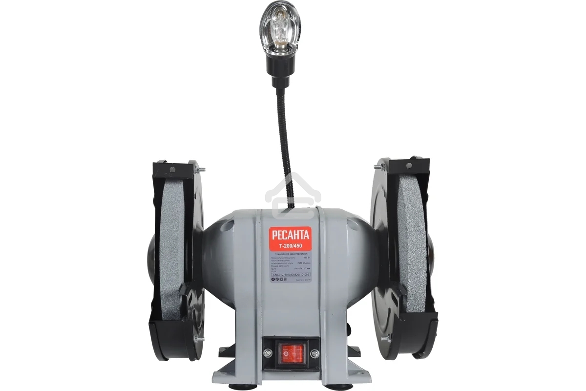 Электроточило Ресанта Т-200/450 450Вт 2950об/мин d=200мм t=20мм