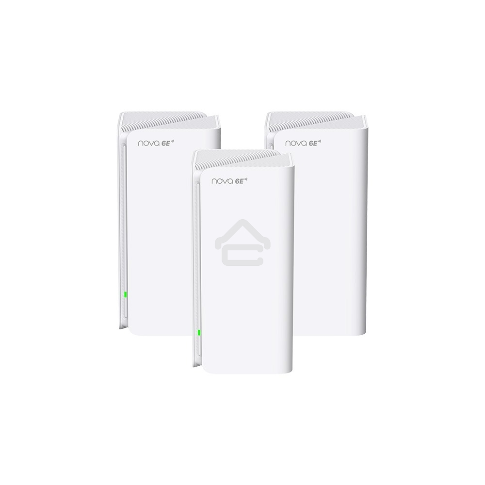 Трехдиапазонная гигабитная Wi-Fi Mesh система Tenda MX21 Pro (3-pack) AXE5700, 2,4/5/6 ГГц, до 5665 Мбит/с, 3x1 Гбит/с