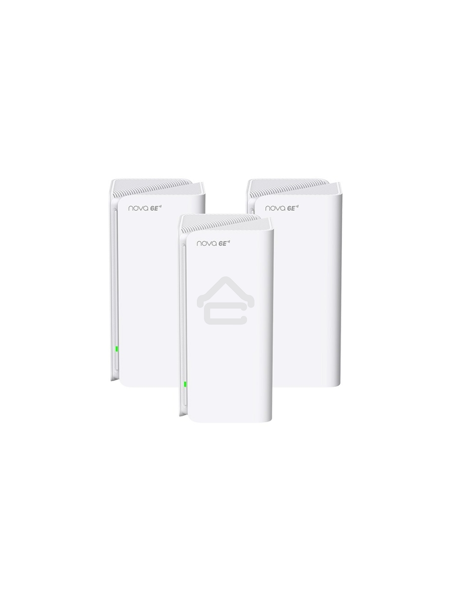 Трехдиапазонная гигабитная Wi-Fi Mesh система Tenda MX21 Pro (3-pack) AXE5700, 2,4/5/6 ГГц, до 5665 Мбит/с, 3x1Гбит/с