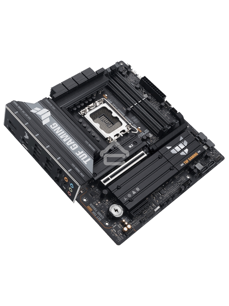 Материнская плата ASUS TUF GAMING B860M-PLUS WIFI, LGA 1851, Intel B860, 4xDDR5, 4xSATA, 3xM.2, 1xPCIe 5.0 x16, 1xPCIe x4, 1xUSB-C, 4xUSB-A 3.2 Gen 1, 2xUSB-A 3.2 Gen 2, 1xHDMI, 1xDP, 1x2.5Gb LAN, 7.1, mATX