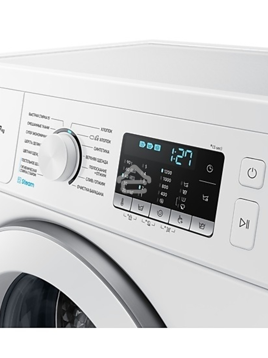Стиральная машина Samsung WW70AGAS22AX нержавеющая сталь, загрузка фронтальная 7 кг, 1200 об/мин, класс: A+++