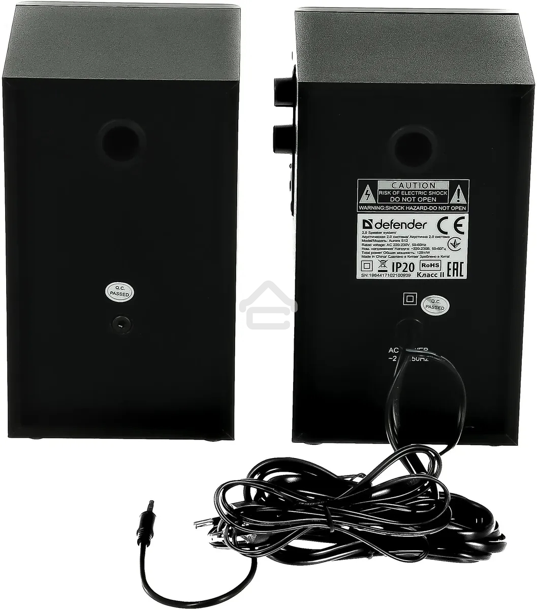 Колонки Defender AURORA S12 2.0, Актив.колонки 2x6 W (RMS),100 Гц - 20 кГц