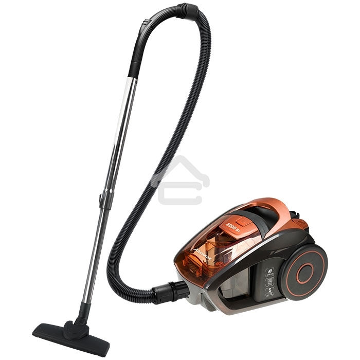 Пылесос Delta Аксинья КС-7000 оранжевый, 350/2000 Вт, уборка сухая, пылесборник контейнер, 1,5 л