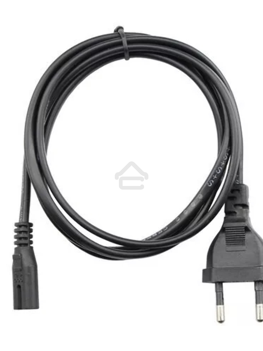 Кабель для аудио-видео техники IEC-320-C7--розетка 220V, 2-pin, 1,8м , медь, VCOM