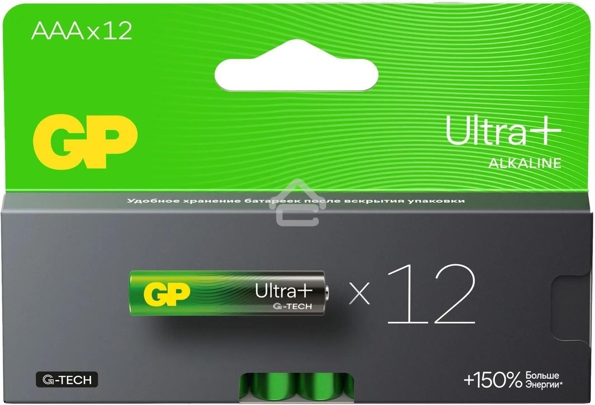 Батарея GP Ultra Plus Alkaline 24AUPA21-2CRB12 AAA (12шт) блистер