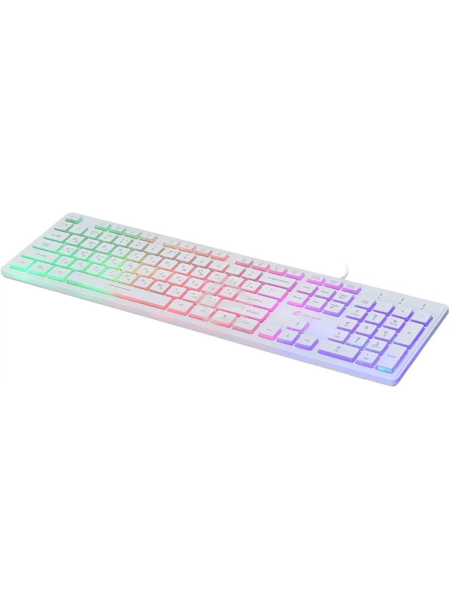 Клавиатура Oklick 550ML [1061618] проводная, USB, белый