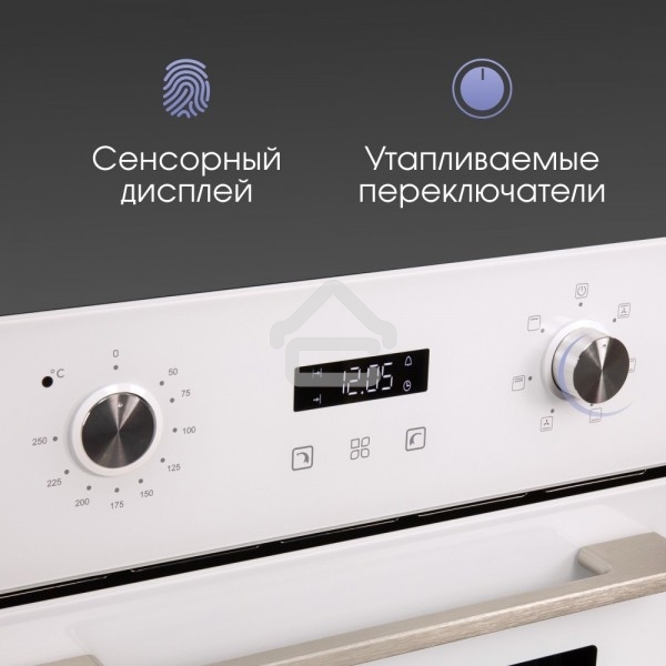 Духовой шкаф электрический встраиваемый Zigmund & Shtain E 145 W белый