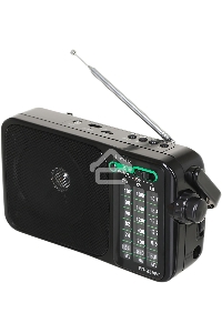 Радиоприемник портативный Сигнал РП-233BT черный USB microSD