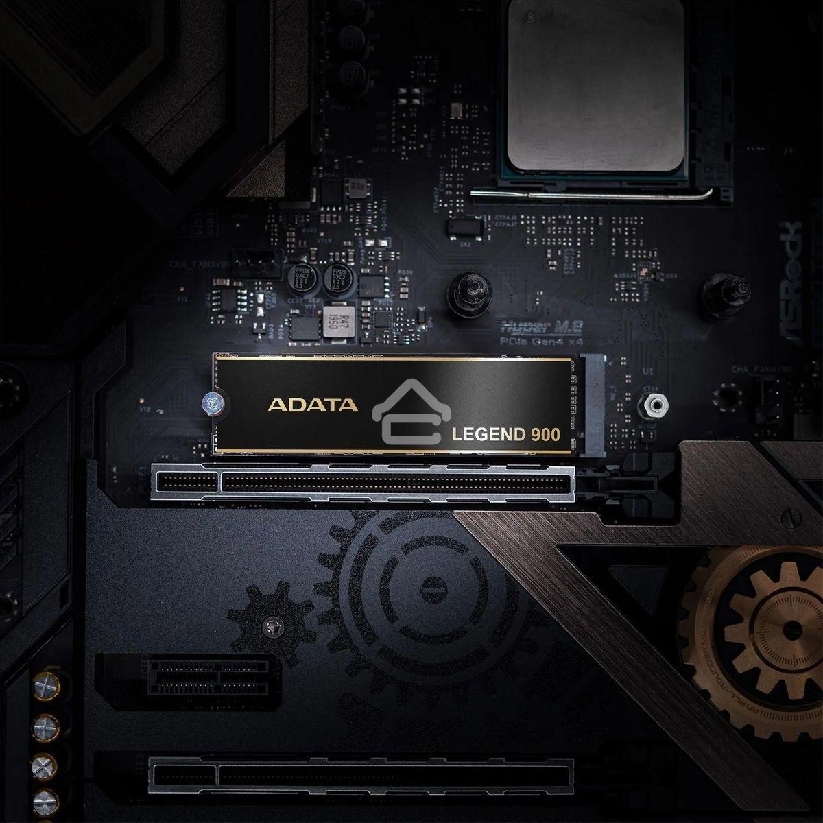 Накопитель SSD ADATA LEGEND 900, 2000Gb, PCIe 4.0 x4, 2280, NVMe, R/W 7000/5400, с радиатором