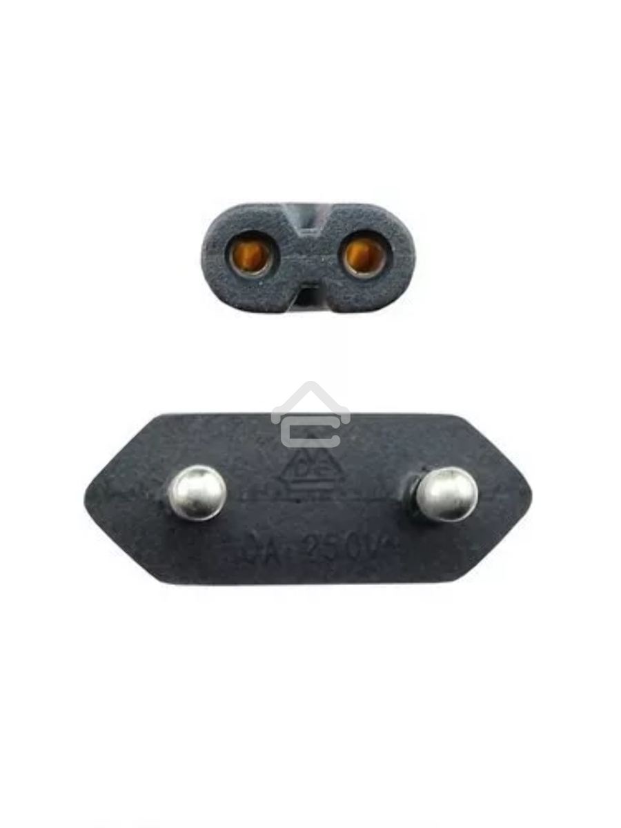 Кабель для аудио-видео техники IEC-320-C7--розетка 220V, 2-pin, 1,8м , медь, VCOM