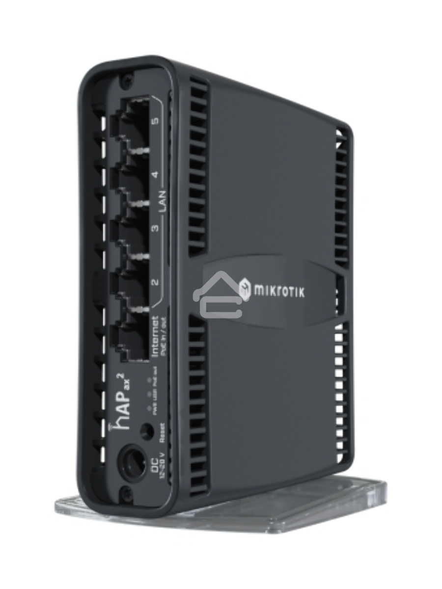 Маршрутизатор mikroTik hAP ax2 C52iG-5HaxD2HaxD-TC WIFI6, 2.4+5Ghz, 5RJ45 1Gbit, 1 POE