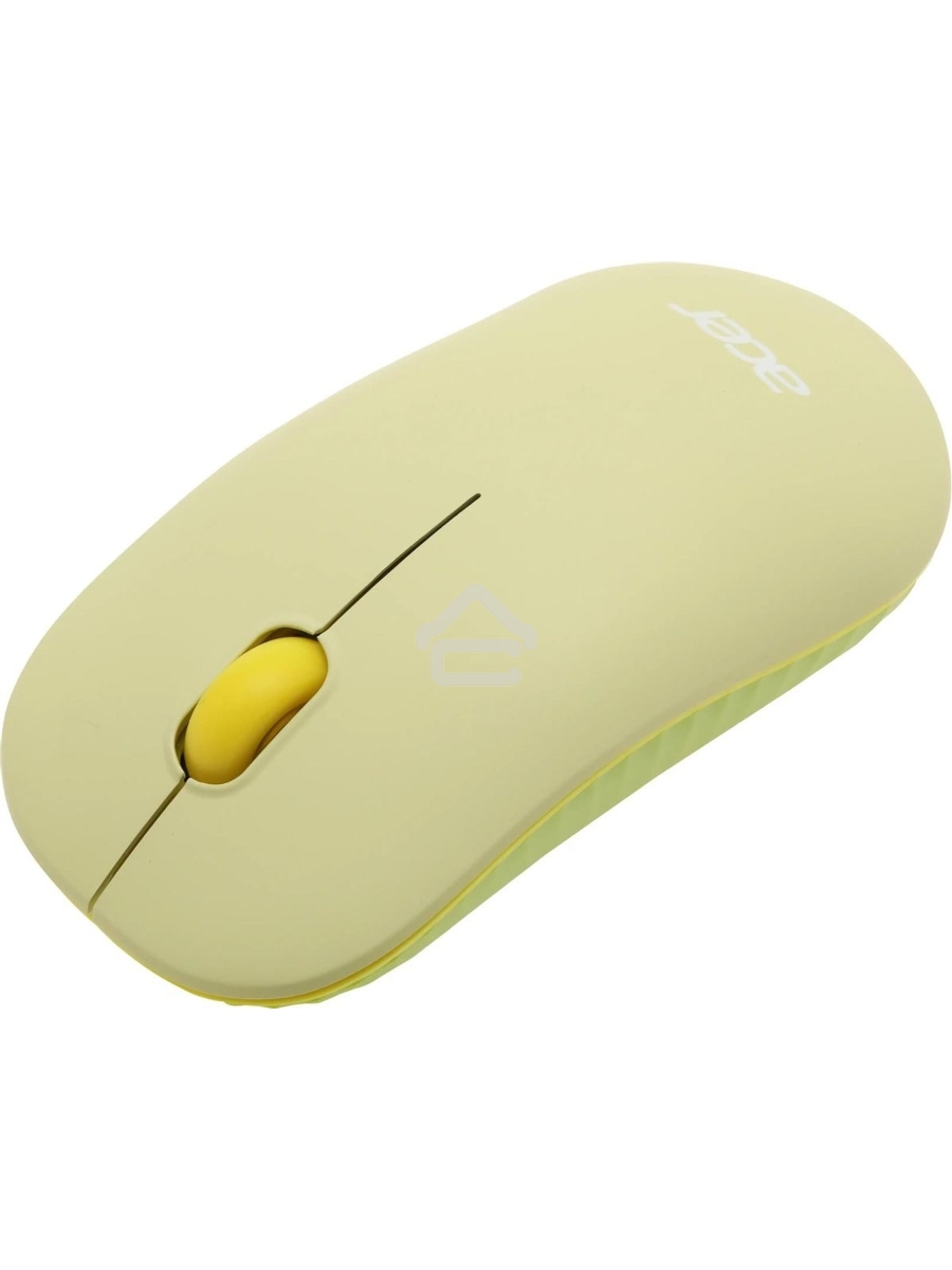 Клавиатура + мышь Acer OCC205 беспроводной USB, 1200 dpi, зеленый/желтый