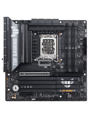 Материнская плата ASUS TUF GAMING B860M-PLUS WIFI, LGA 1851, Intel B860, 4xDDR5, 4xSATA, 3xM.2, 1xPCIe 5.0 x16, 1xPCIe x4, 1xUSB-C, 4xUSB-A 3.2 Gen 1, 2xUSB-A 3.2 Gen 2, 1xHDMI, 1xDP, 1x2.5Gb LAN, 7.1, mATX
