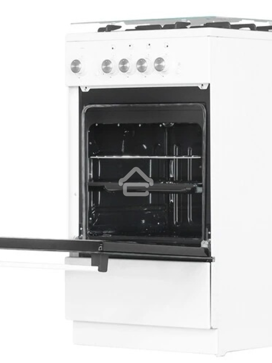 Плита газовая De Luxe 5040.32г(кр) ЧР-010 нержавеющая сталь, конфорок 4 шт, духовка 46 л, 50 см x 85 см x 50 см