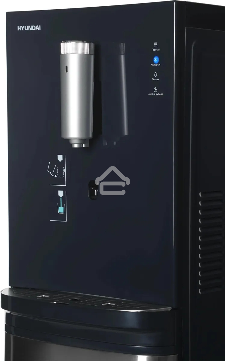 Кулер Hyundai AquaSense UV H-WD7825C напольный компрессорный графитовый