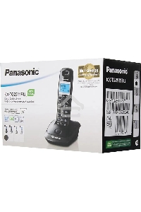 Телефон беспроводной (DECT) Panasonic KX-TG2511RUT (титан) {АОН, Caller ID,спикерфон на трубке,переход в Эко режим одним нажатием}