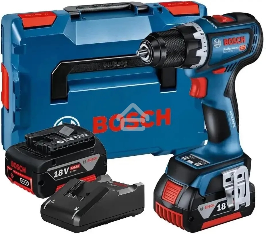Дрель-шуруповерт Bosch GSR 18V-90 Аккумуляторная, Кейс