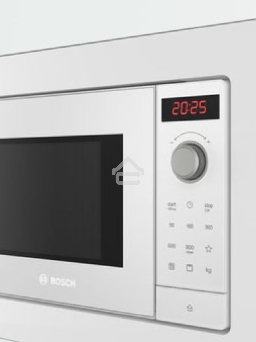 Микроволновая печь встраиваемая Bosch BEL653MW3 белый, 25 л, 800 Вт, переключатели - поворотный механизм/сенсор