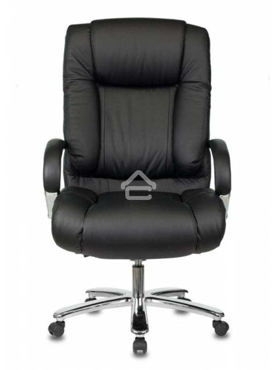 Кресло руководителя Бюрократ T-9925SL/BLACK черный, кожа, крестовина хром