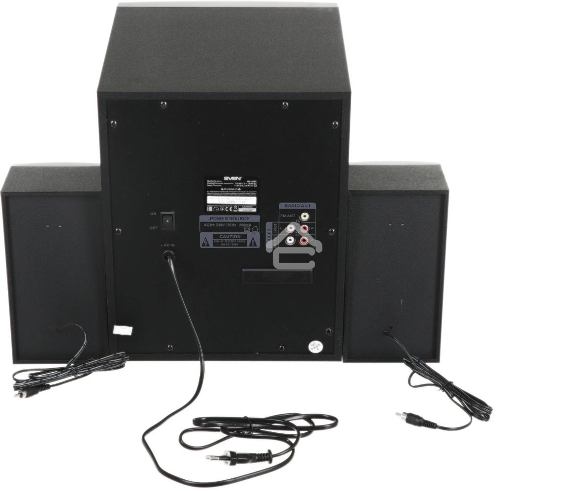 Акустическая система 2.1 SVEN MS-2080/70 Watt/~220V 50Hz/FM-тюнер, USB/SD, дисплей/BLUETOOTH/ПДУ/Black